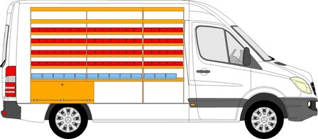 L1 Linkerzijde bakken stelling