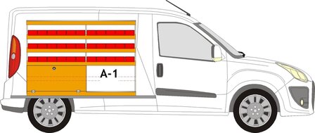 A1 Linkerzijde bakken stelling 