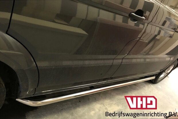 RVS Side-bar set Volkswagen Crafter L3  ('17>) FWD WB 3640, hoogglans 