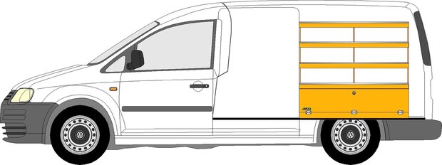 MR2 Rechterzijde legbord stelling