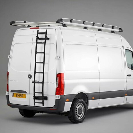 Rhino Aluminium deurladder grijs of zwart  Sprinter L1H1 / L2H1 vanaf 2017