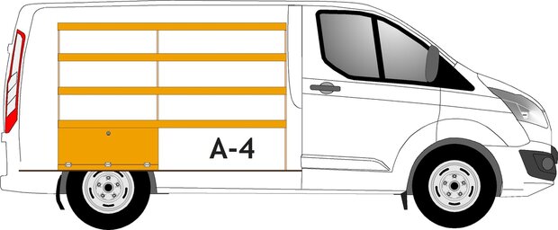 A4 Linkerzijde legbord stelling