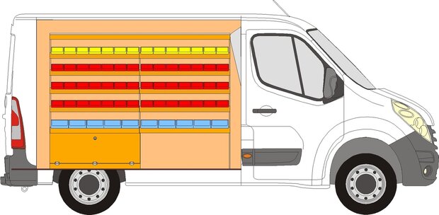 A1 Linkerzijde bakken stelling